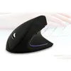 MICE GAMING Kit de joueur de souris vertical rechargeable 24g Optical USB Ergonomic Wireless Wireles