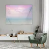 Tapices Dream Beach Vacaciones White Sand White Pink Sky Turquois Tapiz Decoración de la pared del dormitorio