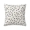 Pillow Preppy Spots Black And White Minimal Polka Dot Print Throw Sofa Cover Christmas Covers