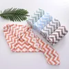 Towel Microfiber Dry Hair Coral Fleece Cap Striped Quick-drying Absorbent Long Soft