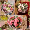 Present Wrap 20 Sheets Flower Paper Waterproof Florist Bouquet Supplies Packaging Papers för DIY Craft 58x58cm Drop Delivery Home Garde DHH1T