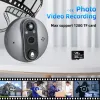 التحكم في Awapow Smart Home Tuya Poephole Door Came Camera 4.3inch 1080p فيديو جرس الباب ليلة PIR الكشف