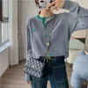 Magliette da donna Fashion Gentle Knitting Cardigan Women Cotch Cotch Maniche lunghe Top Westyzed Sliose Sfide Campo da femmina Spring e Autunno