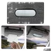 Auto Tissue Box Sun Visor Sitz zurück weiß schwarz rote rosa diamondstudded Mädchenzubehör Bling Box1255696 Drop Lieferung Mobile Motor Dheag