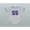 GDSir White 55 Danny McBride Kenny Powers Seattle Baseball Jersey Eastbound Ed
