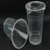 使い捨てカップストロー200pcs 34oz 1000ml透明なプラスチックフルーツサラダウォーターカップ