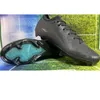 Voetbalschoenen zoomen Mercuriales Vapores Xves Elitees FG Cleats voetballaarzen kern zwart blauwe heren scarpe da calcio cr7es