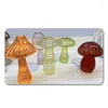 Jarrones en forma de hongo jarrón transparente planta de vidrio de vidrio hidropónico decoración de escritorio decoración