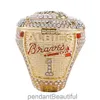 MLB ATLANTA Warriors Champion Ring Mens Championnat du monde Baseball Championnat pliable Bijoux