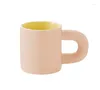 Tassen Keramik Becher kreatives Paar Home Milch Kaffee Frühstückstasse Frühstückstasse