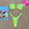 Großhandel billiger Designer sexy Bikini Sets 2024 New Fashion Damen Micro Push Up Frauen Badeanzüge sexy weibliche brasilianische Set Tanga Biquini Schwimmanzüge Print Beach