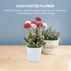 Dekorativa blommor konstgjorda blommor bonsai faux krukväxter skrivbord falska växt simulering orkidéer