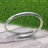 Karren Armband Sterling Silber 9999 Nagelarmband für Frauen mit hoher Qualität und kaltem Wind junger Mode 520 Valentinstag Geschenke Freundin Freundin