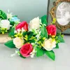 Fleurs décoratives Simulate Rose Party Bouquet Faux Flow Flower Home Decoration Supplies Artificial Gift Desktop Table