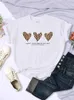 As camisetas femininas espalham mais amor todos os dias, camiseta de impressão feminina casual tshirts respiráveis camisetas macias