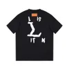 men t shirt designer t shirts mens womens summer high end brush letters graphic tee fashion round neck short sleeve tops