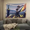 Tapisseries belles filles tapisserie caricot animé mignon esthétique 150x200 cm chambre de chambre canapé dortoir suspendu à la maison décor