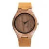 Classic Simple and Casual Bamboo Men's Quartz Watch, Engraved Wooden Watch