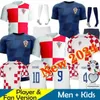 2024 Euro Cup Croatia Soccer Jersey New 2024 Croatie National Team 24 25 Football Jersey Men Kids Kit Set Home White Away Blue Men Uniform MODRIC KOVACIC PASALIC PERISI