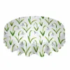 Tanta de mesa Spring Tulip Flowers Flores impermeabilizadas Casa de férias de férias de café Capa de decoração