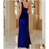 Abiti casual di base Donne Summer Diamonds Diamonds Diamonds Open Open Fork Y Night Club Party Bandage Fashion Maxi Vestidos Dropliv Dhjqm