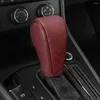 Interior Accessories High Quality Car Shift Handle Cover PU Leather Non-slip Wear-resistant Universal Automatic Gear Sheath Decoration