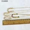 Chains 10 Pieces Clear Zirconia Link Charms Necklace Women Choker Stackable Jewelry Chain Fashion 52613