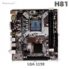 マザーボードH81 LGA 1150 Intel Core I34170 CPU 3.7 GHzデュアルサポート +8GB DDR3 RAM USB3.0 VGA M.2