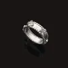 Дизайнер -дизайнер Clover Кольцо женского ювелирного кольца кольцо Clover Кольцо элегантное стальное стальное титановое дамы 18K Розовое золото