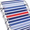 Kookgerei Sets steunpilaren Liggende aluminium bungee strandstoel rood wit blauw streep