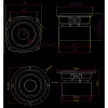 Mikrofony 20 W 3 -calowy głośnik 4 ~ 8OHM Pełna częstotliwość głośnik 1PCS Gorączka HiFi metalowy ceramiczny aluminiowy głośnik wzmacniacza dźwięku