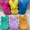 50 cm 15 cm Peeps Plush Bunny Rabbit Peep Easter Toys Simulation fylld Animal Doll för barn Barn mjuka kudde gåvor flicka leksak 240325