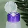 Förvaringsflaskor 2 st lotionflaskmakeup container kosmetika klara nagellack pumpflaskar press