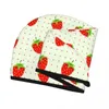 Serviette à sec rapidement mignons fraises microfiber cheveux anti-frisot