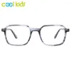 Lunettes de soleil Frames Cool Kid Verres optiques Myopie ACÉTATE RECTANGE VERRE ANNÉE 12-16AGE Cadre flexible Lire les enfants