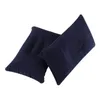 Stuhlabdeckungen 2PCs aufblasbare Sitzkissen -Reise -Kissen Schlafkopfunterstützung im Auto tiefblau 38 24 cm