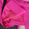 Blazer Spodnie odpowiadają dwuczęściowy zestaw biurowych kobiet Kobiet kolorowy mecz biznesowy pojedynczy przycisk Flased Formal 240326