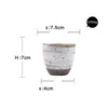 Cups Saucers Japanese Handmade Coarse Pottery Teacup Ceramic Small Tea Bowl Retro Cup Creative Coffee Milk Water Mug Drinkware