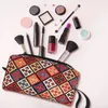 Sacs de rangement Sac de maquillage imprimé Persian Kilim pour les femmes Travel Cosmetic Fashion Bohemian Géométrique ethnique Toilet