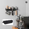 Almacenamiento de cocina para la cafetería en casa Portafilter Rack de pared de gran capacidad Partición autoadhesiva