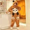 Home Clothing Coral Fleece Pajamas Suit Hooded Sleep Set Intimate Lingerie Casual Flannel Women Sleepwear Pyjamas