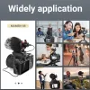 Microfoons Mamen Professional Video -opname Microfoon Geen batterij Nodig cardioïde pick -up voor DSLR Camera Smartphone Vlog Interview Record