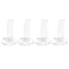 Tapetes 4pcs clear pvc shoe shoe stands sandal de suporte para rack