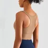 Tenue de yoga Nylon Sexy Sports Bra Top Femmes Femmes Sports élastiques serrés Sports de soutien-gorge Crop Vêtements