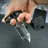 Réflexion de nuit push couteau à main couteau tactique de sauvetage à lame fixe couteau à couteau à couteau à couteau EDC Tool de survie couteaux A2944