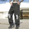 Herrbyxor incerun 2024 American Style Mens Pantalons ihåliga designbyxor Casual fashionabla manliga som säljer jogger Long Pant S-5XL