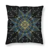 Almohada Mandala cubre el sofá decoración del hogar Boho Floral Patrón cuadrado 45x45