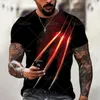 T-shirts masculins 2024 Vêtements 3D Claw Imprimez T-shirt T-shirt Summer Casual Short Top peut casser le design de fête