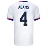 2024 Pulisic USAS Soccer Jerseys Reyna Aaronson Weah Acosta McKennie 24 25 Maillot de Futol Feerreira Dest Morgan Us Football Shirt Rapinoe Dunn الرجال