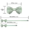 Bow Ties élégant réglable pré-attaché pour hommes accessoires de smoking de mariage de mariage bowknot